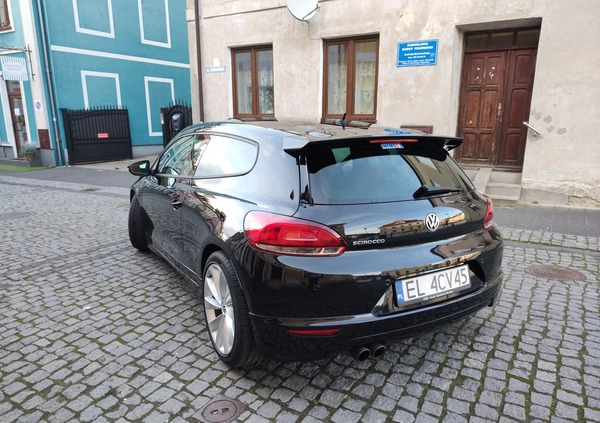 Volkswagen Scirocco cena 38999 przebieg: 153000, rok produkcji 2010 z Łęczyca małe 277